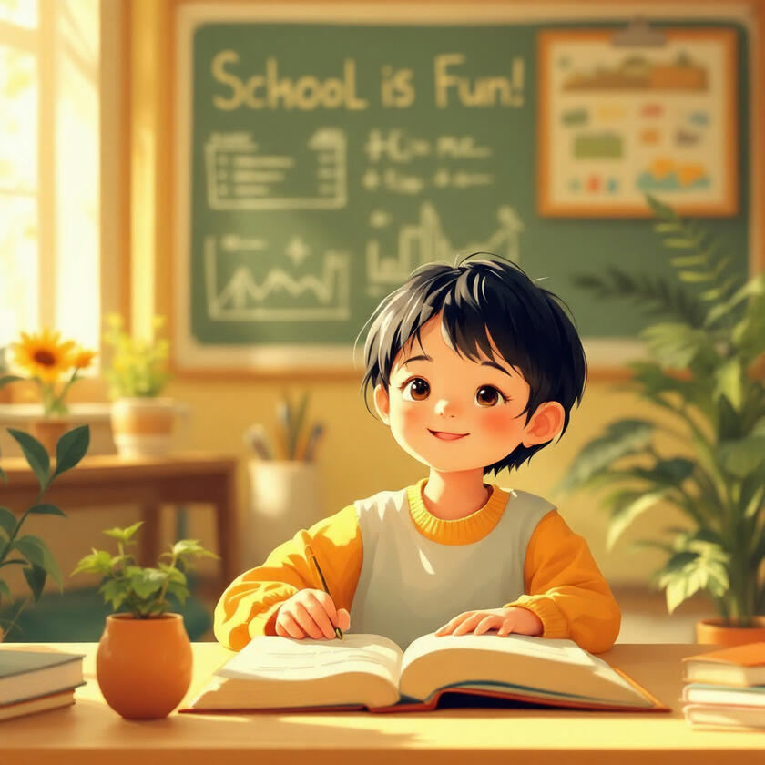 Child in school